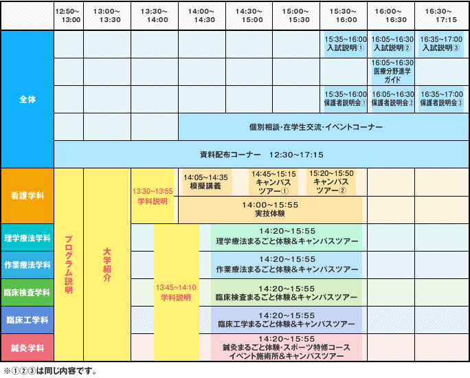 スケジュール