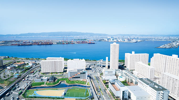 ベイエリアに広がるキャンパス