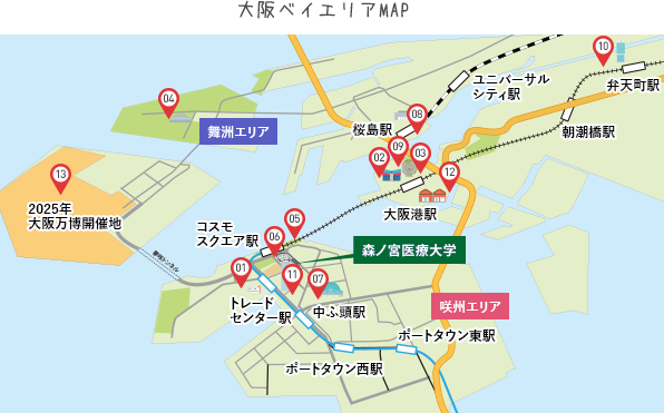 大阪ベイエリアマップ