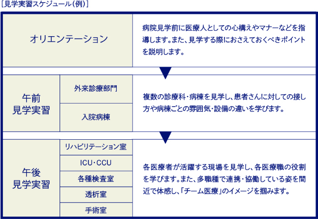 見学実習スケジュール