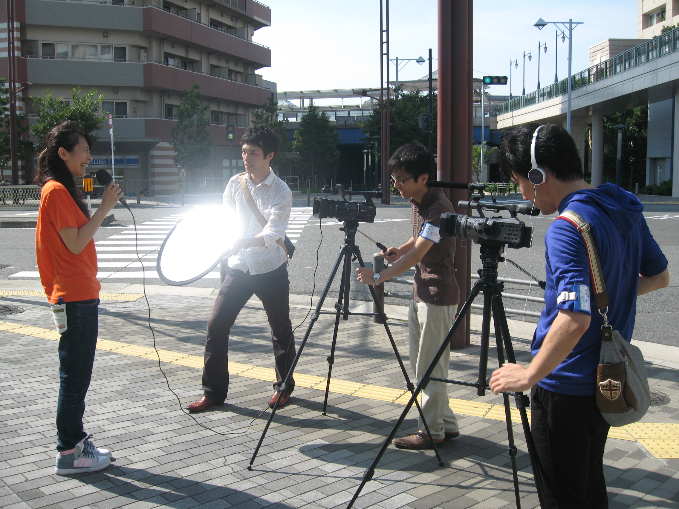 学生スタッフによる大学ＰＲ・ＶＩＤＥＯ撮影！ 完成が楽しみです！