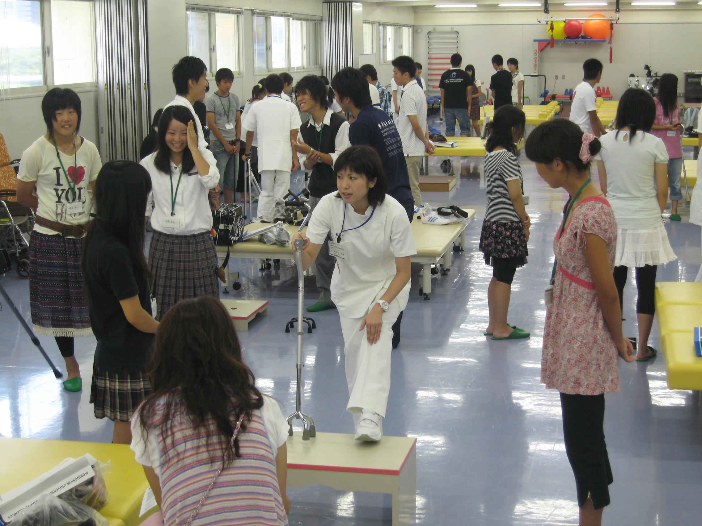 理学療法学科 学生スタッフによる体験実習！ 
