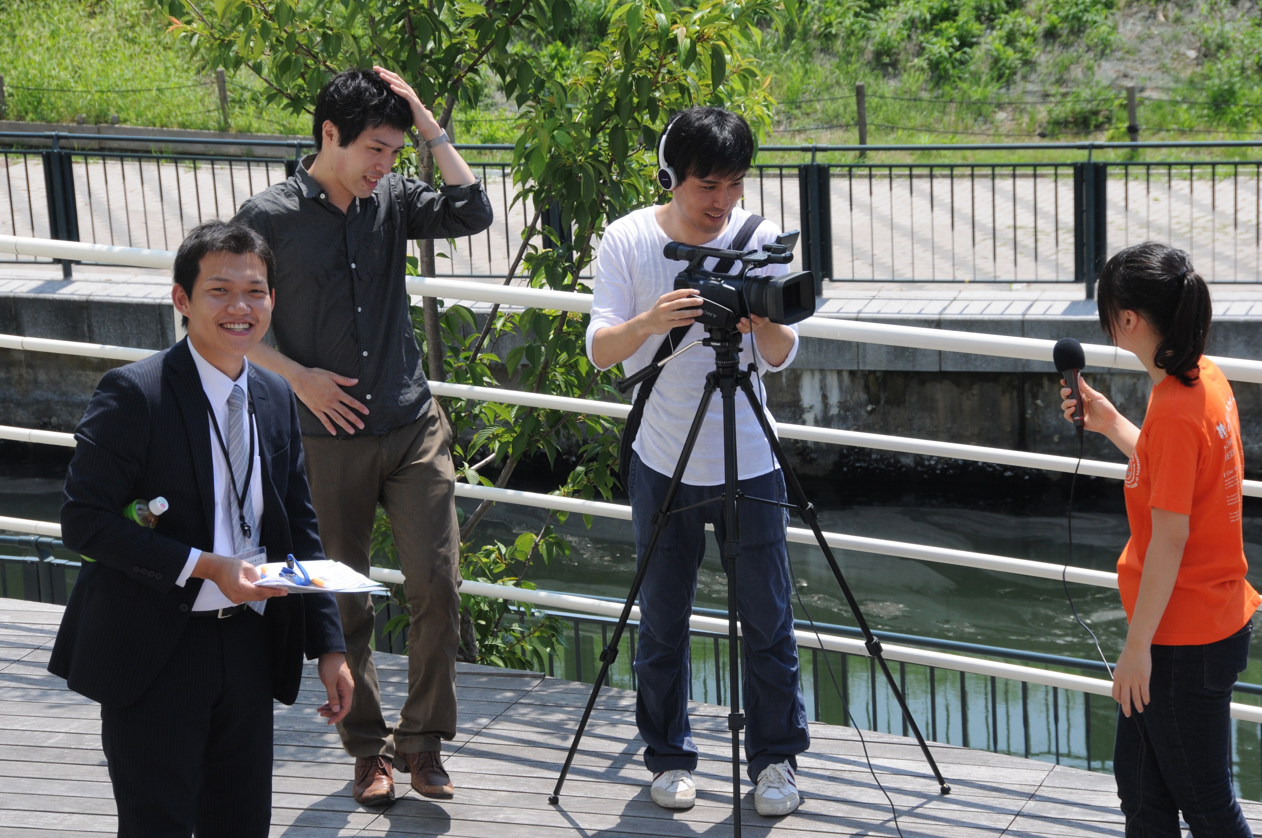 学生スタッフによる大学ＰＲ・ＶＩＤＥＯ撮影！ 完成が楽しみです！  