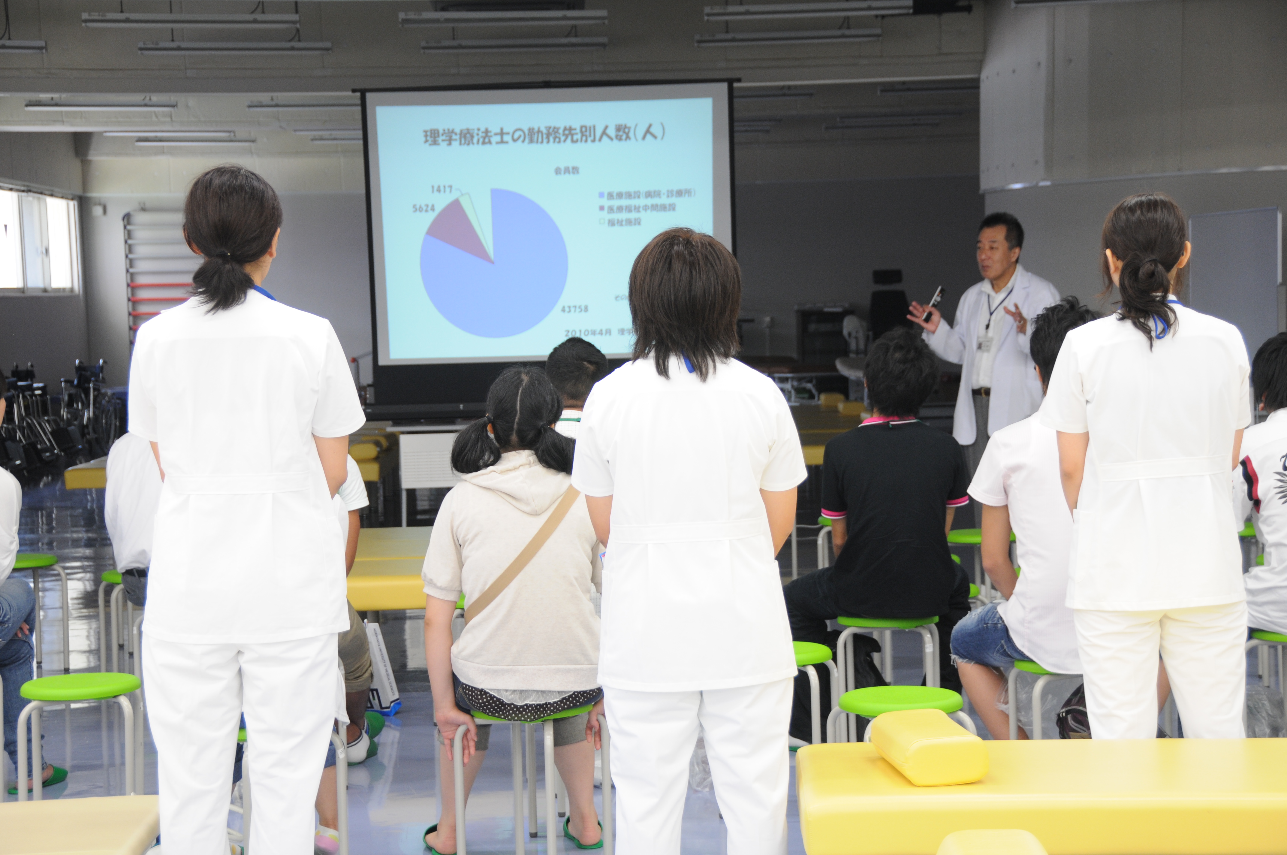 理学療法学科長による 体験実習講座 