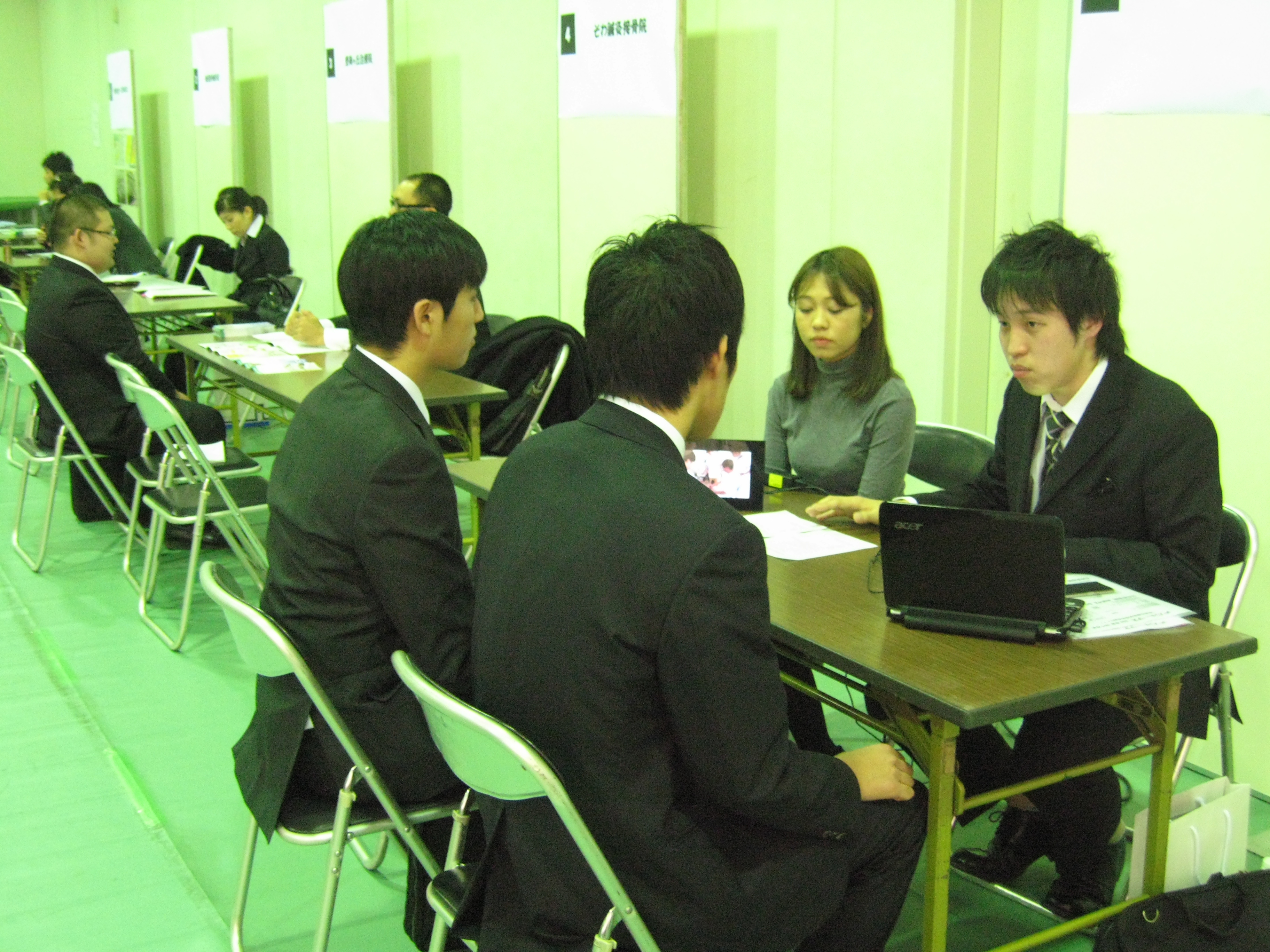就職希望学生＆採用ご担当者ともに 真剣な熱意を感じます 
