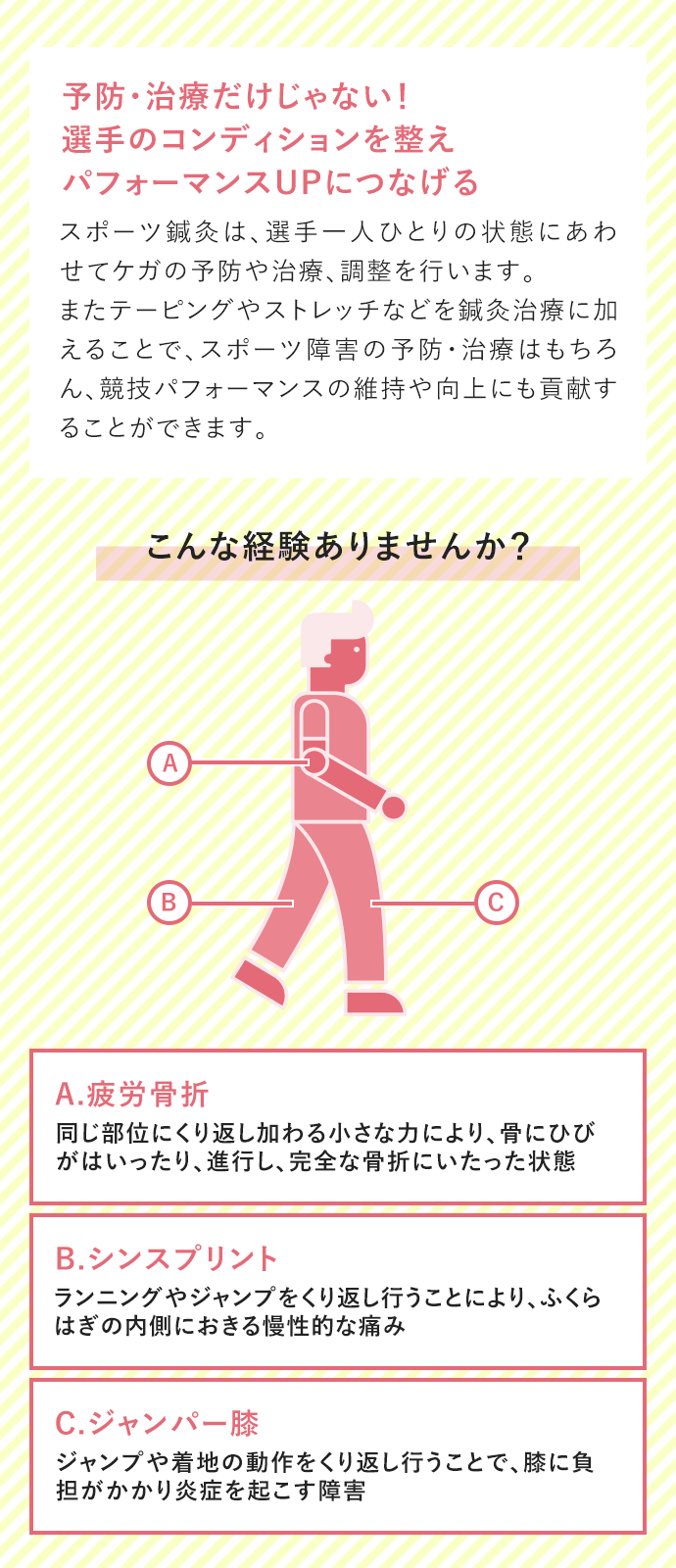 予防・治療だけじゃない！選手のコンディションを整えパフォーマンスUPにつなげる