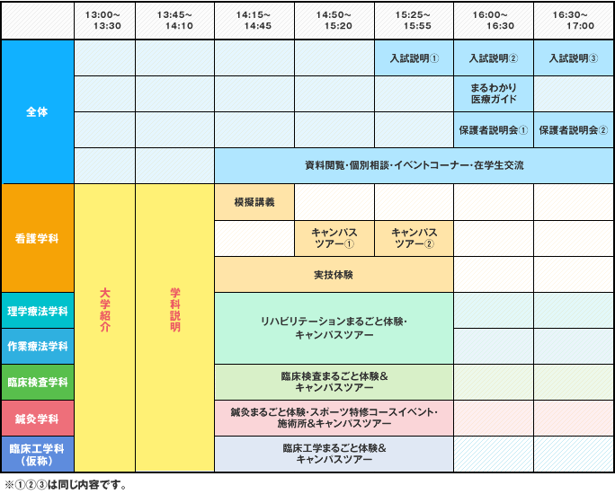 スケジュール